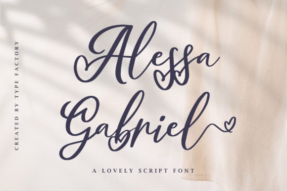 Alessa Gabriel: Your Script Font for Elegant Designs