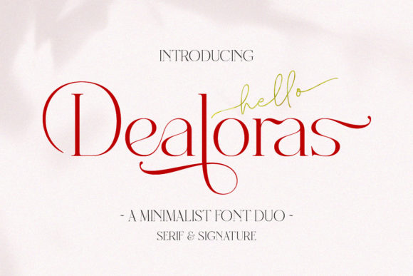 Dealoras Trio: A Stylish Font Collection for Creative Projects
