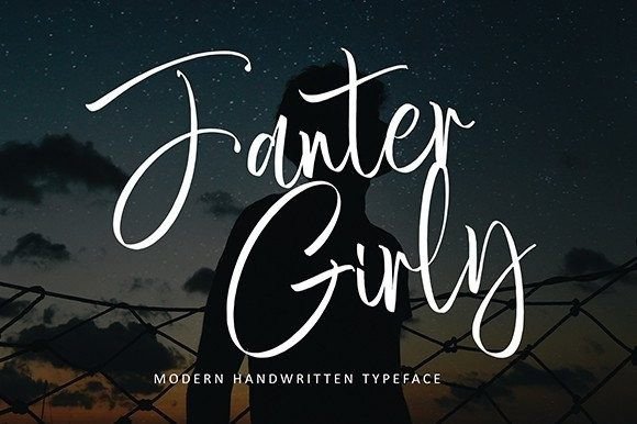 Fanter Girly: A Modern Script for Creative Brands