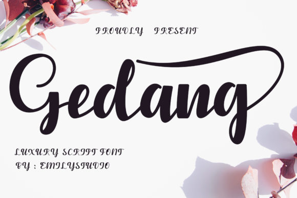 Gedang: A Handwritten Font for Bold, Elegant Designs