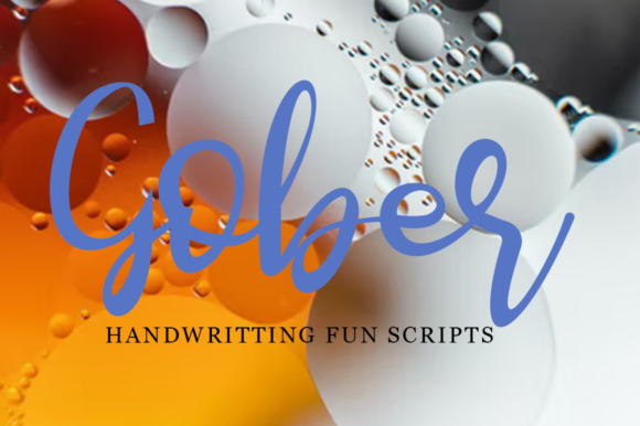 Gober: The Stylish Script Font for Modern Creators