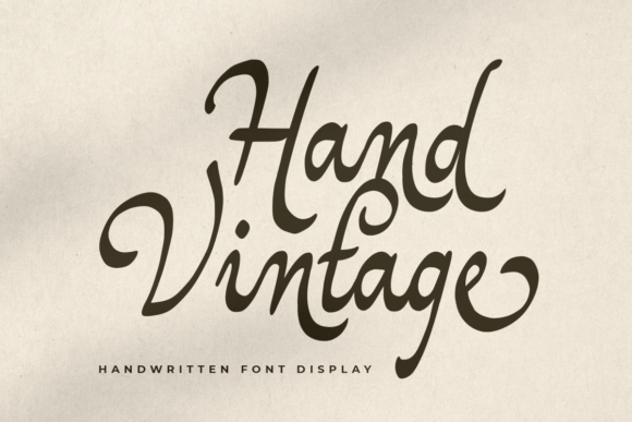 Hand Vintage: A Retro Handwritten Script Font for Timeless Designs