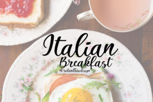 Italian Breakfast: A Modern Calligraphy Font for Creative Projects