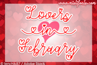 Lovers in February: A Script Font for Heartfelt Design
