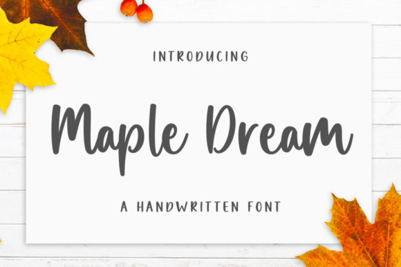 Maple Dream: An Elegant Script Font for Timeless Designs