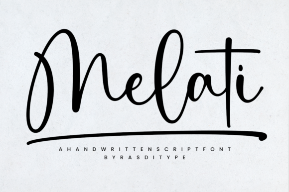 Melati: A Script Font That Feels Like a Handwritten Note