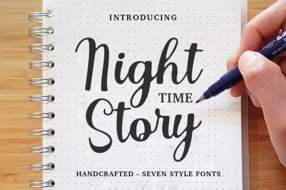Night Time Story: A Modern Script Font for Authentic Branding