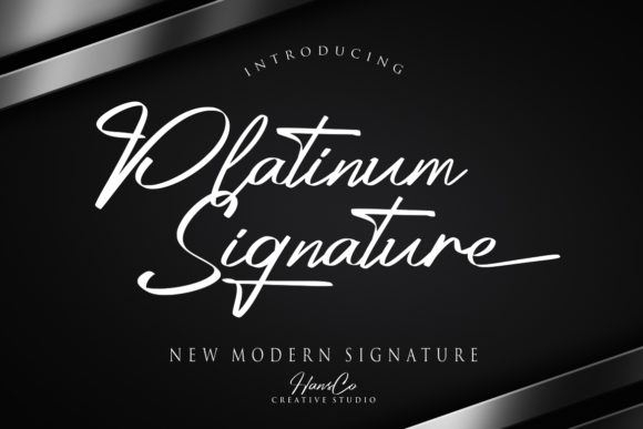Platinum: Bold Script for Confident Branding