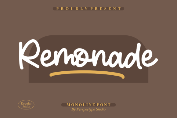 Remonade: The Monoline Script Font for Modern Branding