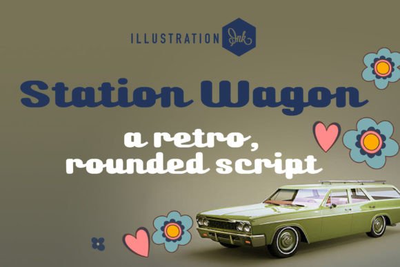 Retro Curves and Modern Charm with Station Wagon Font