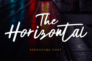 The Horizontal: A Script Font with Effortless Flow